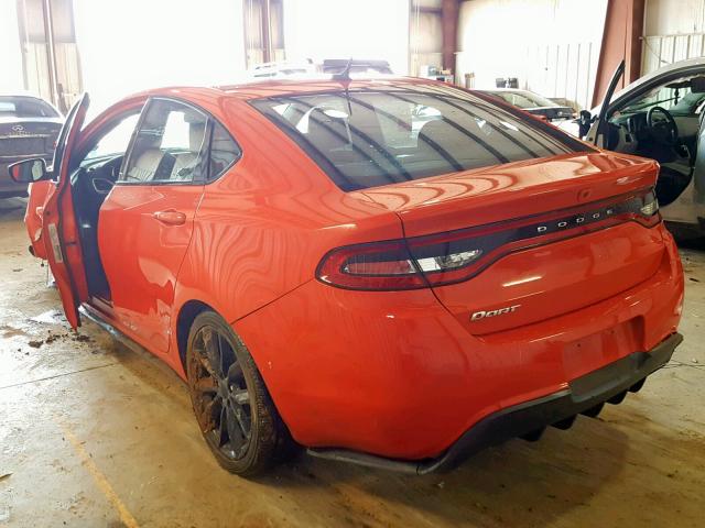 1C3CDFBB7GD712239 - 2016 DODGE DART SXT ORANGE photo 3