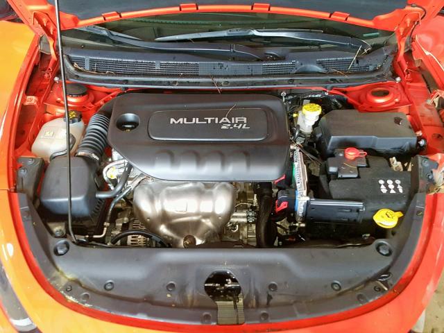 1C3CDFBB7GD712239 - 2016 DODGE DART SXT ORANGE photo 7