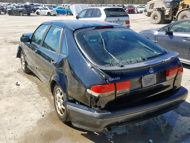 YS3DD55H1Y2041103 - 2000 SAAB 9-3 BLACK photo 3