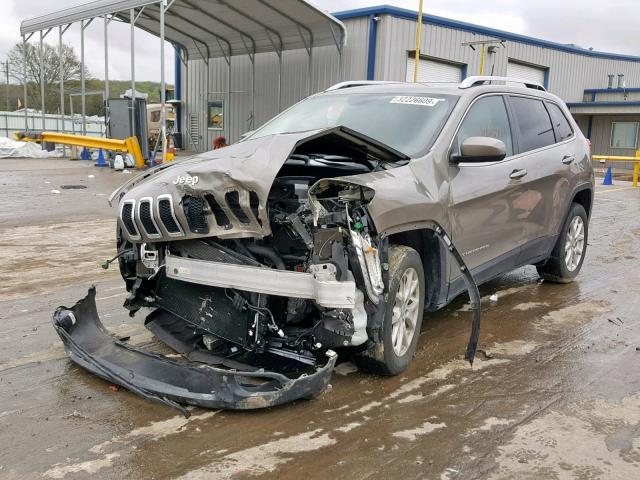 1C4PJLCB7GW312558 - 2016 JEEP CHEROKEE L TAN photo 2