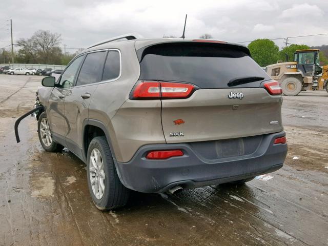 1C4PJLCB7GW312558 - 2016 JEEP CHEROKEE L TAN photo 3