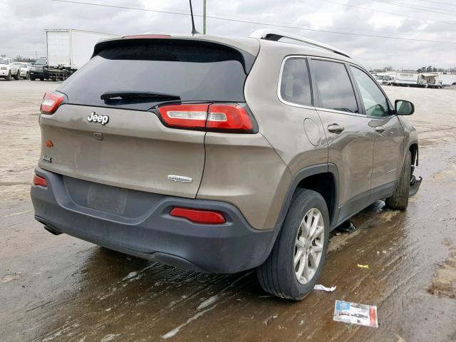 1C4PJLCB7GW312558 - 2016 JEEP CHEROKEE L TAN photo 4