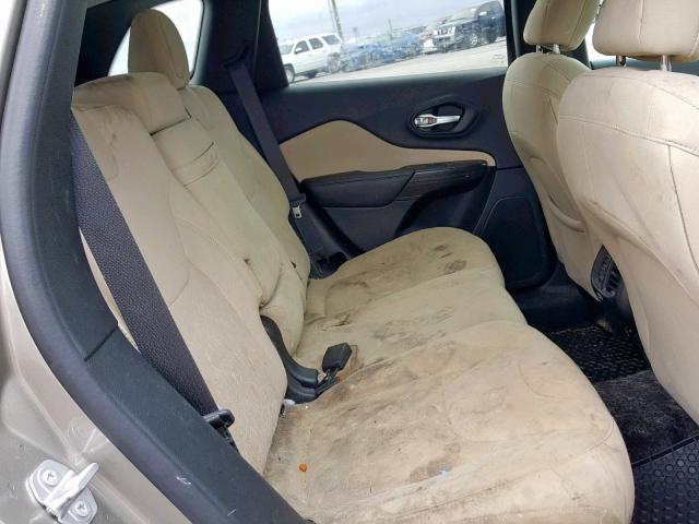 1C4PJLCB7GW312558 - 2016 JEEP CHEROKEE L TAN photo 6