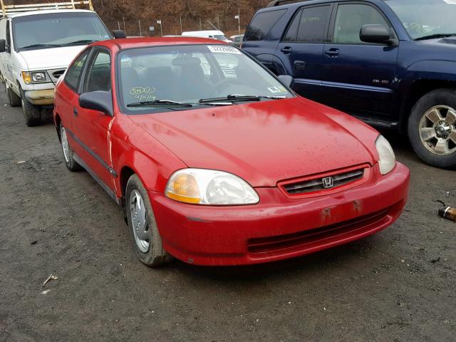 1HGEJ6221VL088004 - 1997 HONDA CIVIC DX RED photo 1