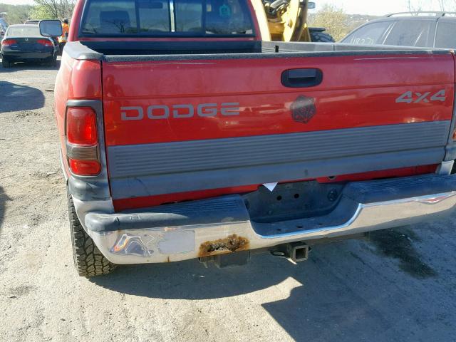 1B7KF26Z8VJ585114 - 1997 DODGE RAM 2500 RED photo 9