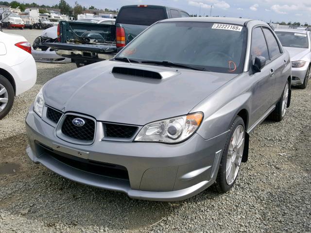 JF1GD75657G501112 - 2007 SUBARU IMPREZA WR GRAY photo 2