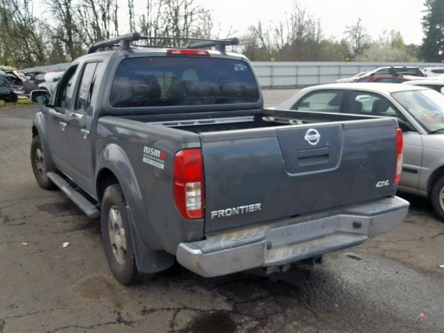 1N6AD07W27C401784 - 2007 NISSAN FRONTIER C GRAY photo 3