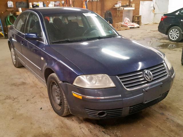 WVWMD63B83E077891 - 2003 VOLKSWAGEN PASSAT GL BLUE photo 1