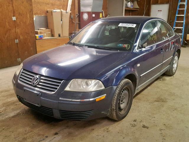 WVWMD63B83E077891 - 2003 VOLKSWAGEN PASSAT GL BLUE photo 2