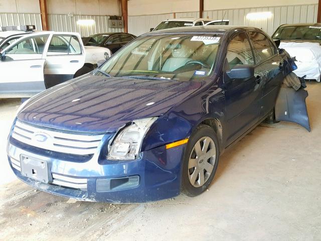 3FAHP06Z77R249433 - 2007 FORD FUSION S BLUE photo 2