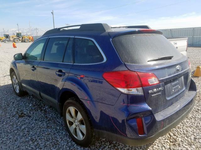 4S4BRBBC5A3313929 - 2010 SUBARU OUTBACK 2.5I PREMIUM  photo 3