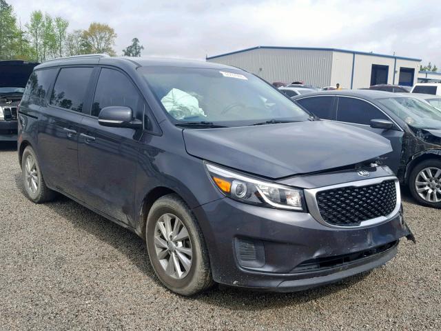 KNDMB5C1XG6119792 - 2016 KIA SEDONA LX GRAY photo 1