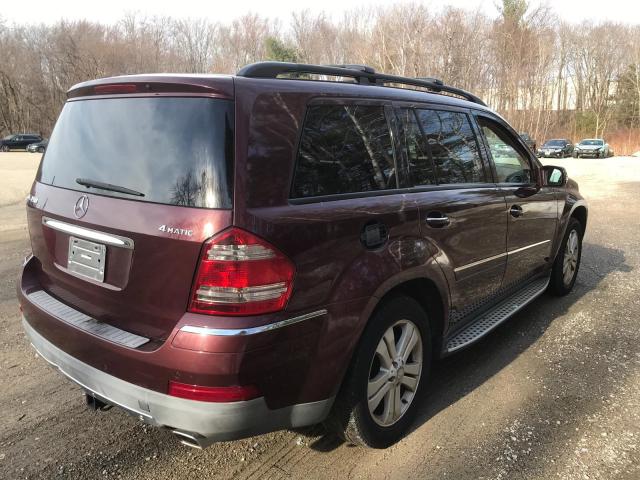 4JGBF71E28A433685 - 2008 MERCEDES-BENZ GL 450 4MA MAROON photo 3