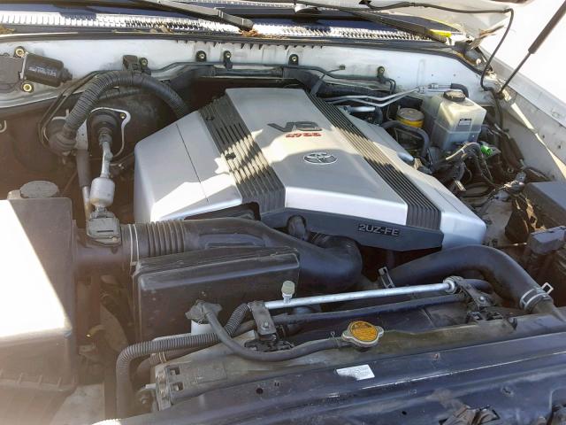 JTEHT05J342062574 - 2004 TOYOTA LAND CRUIS WHITE photo 7