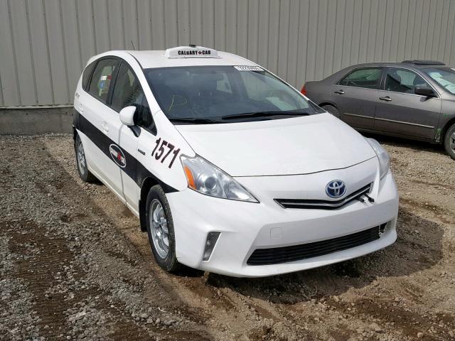 JTDZN3EU5E3357573 - 2014 TOYOTA PRIUS V WHITE photo 1