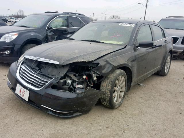 1C3CCBBB0CN127356 - 2012 CHRYSLER 200 TOURIN BLACK photo 2