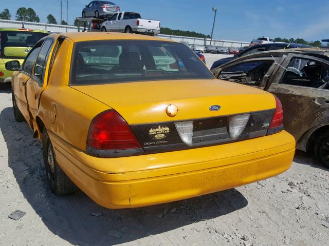 2FABP7AV9BX162503 - 2011 FORD CROWN VICT YELLOW photo 3