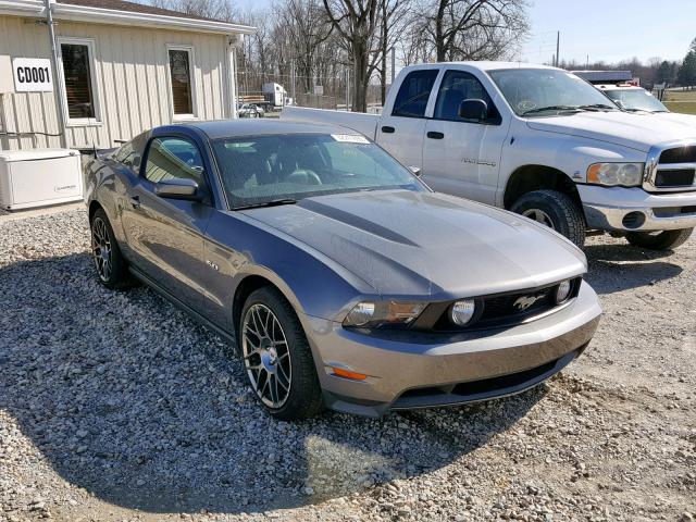 1ZVBP8CF7B5156297 - 2011 FORD MUSTANG GT GRAY photo 1