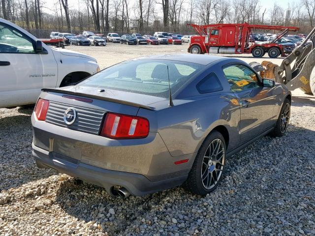 1ZVBP8CF7B5156297 - 2011 FORD MUSTANG GT GRAY photo 4