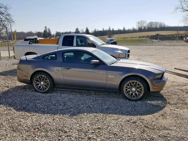 1ZVBP8CF7B5156297 - 2011 FORD MUSTANG GT GRAY photo 9