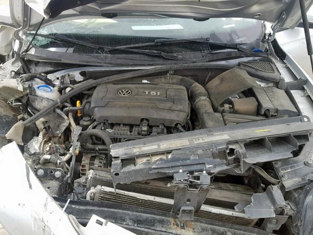 1VWAT7A39FC056617 - 2015 VOLKSWAGEN PASSAT S SILVER photo 7