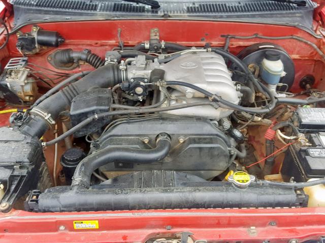 5TEHN72N73Z257621 - 2003 TOYOTA TACOMA DOU RED photo 7