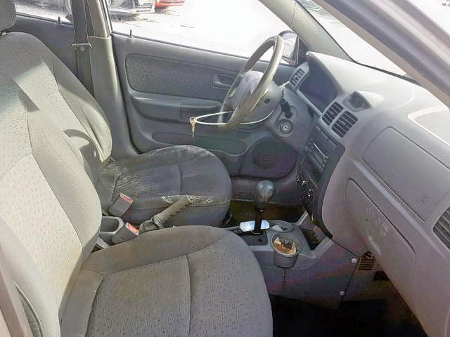 KNADC125636229062 - 2003 KIA RIO SILVER photo 5