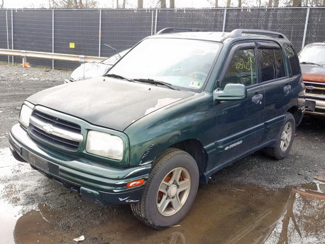 2CNBE634346908866 - 2004 CHEVROLET TRACKER LT GREEN photo 2