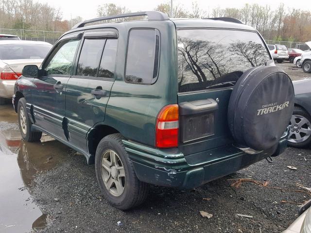 2CNBE634346908866 - 2004 CHEVROLET TRACKER LT GREEN photo 3