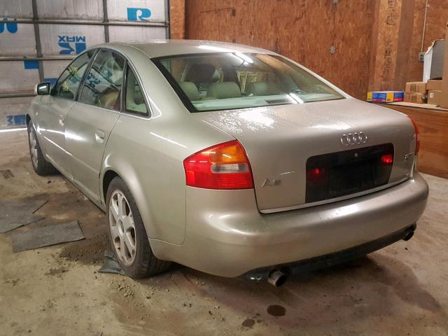 WAULD64B22N104475 - 2002 AUDI A6 2.7T QU GREEN photo 3