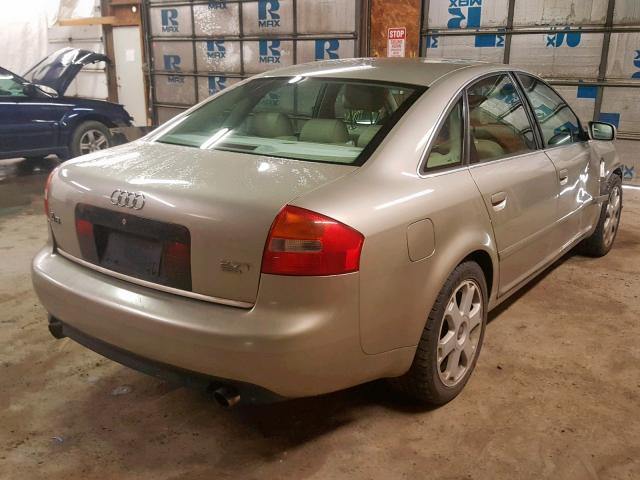 WAULD64B22N104475 - 2002 AUDI A6 2.7T QU GREEN photo 4