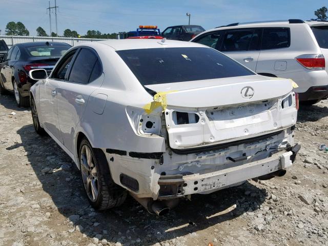 JTHBE5C24A5024597 - 2010 LEXUS IS 350 WHITE photo 3