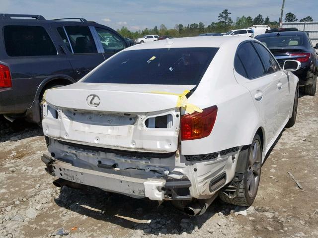 JTHBE5C24A5024597 - 2010 LEXUS IS 350 WHITE photo 4