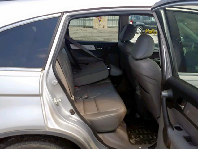 5J6RE3H72AL000443 - 2010 HONDA CR-V EXL SILVER photo 6