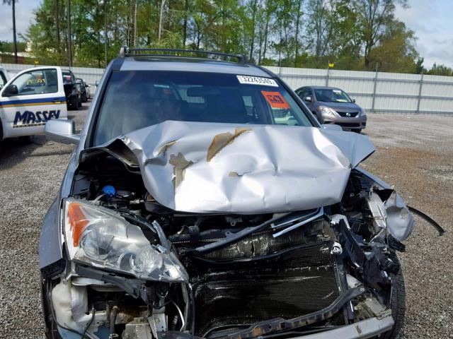 5J6RE3H72AL000443 - 2010 HONDA CR-V EXL SILVER photo 9