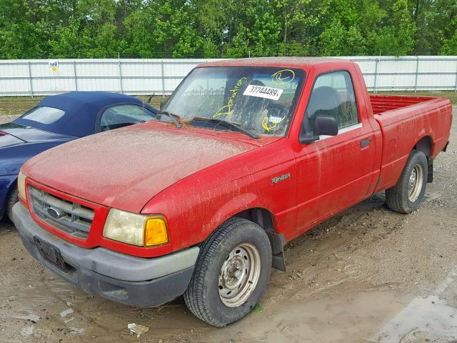 1FTYR10C41TA44060 - 2001 FORD RANGER RED photo 2