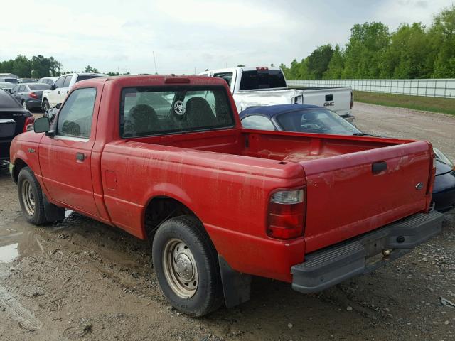 1FTYR10C41TA44060 - 2001 FORD RANGER RED photo 3