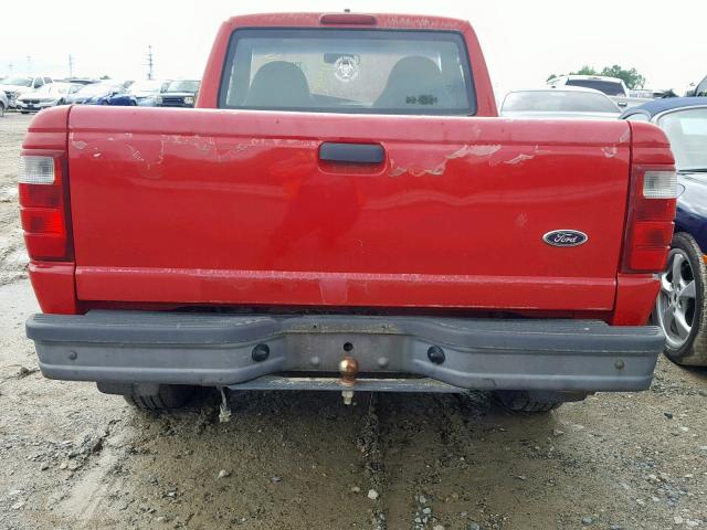 1FTYR10C41TA44060 - 2001 FORD RANGER RED photo 6