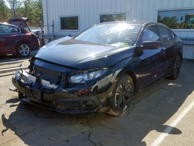 2HGFC1F71GH643797 - 2016 HONDA CIVIC EXL BLACK photo 2