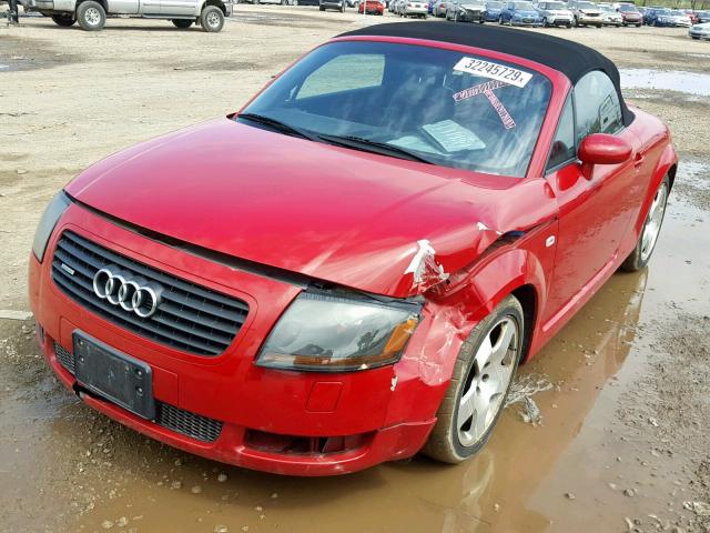 TRUUT28N111007075 - 2001 AUDI TT QUATTRO RED photo 2