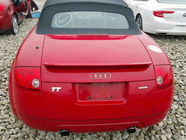 TRUUT28N111007075 - 2001 AUDI TT QUATTRO RED photo 6