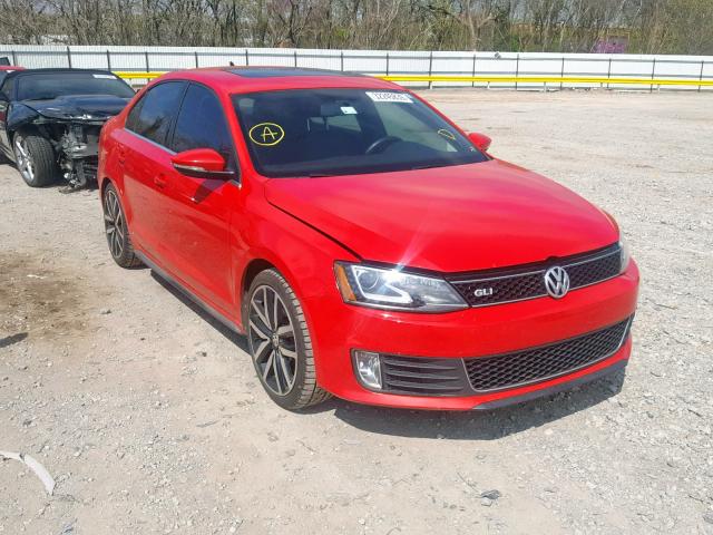 3VW4S7AJ5EM362323 - 2014 VOLKSWAGEN JETTA GLI RED photo 1