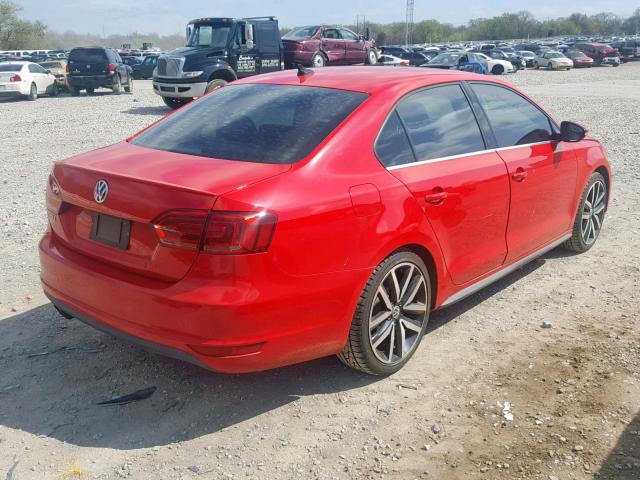 3VW4S7AJ5EM362323 - 2014 VOLKSWAGEN JETTA GLI RED photo 4