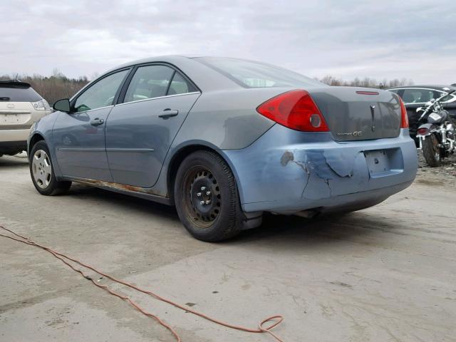 1G2ZF58B874164399 - 2007 PONTIAC G6 VALUE L BLUE photo 3