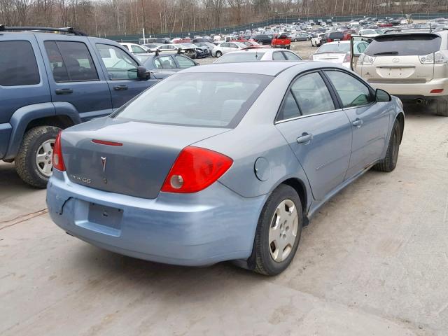 1G2ZF58B874164399 - 2007 PONTIAC G6 VALUE L BLUE photo 4