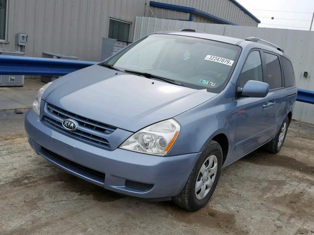 KNDMG4C33A6347606 - 2010 KIA SEDONA LX BLUE photo 2