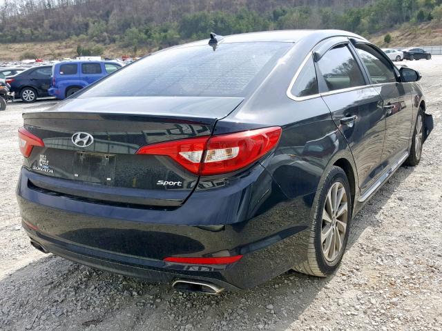 5NPE34AF2FH094272 - 2015 HYUNDAI SONATA SPO BLACK photo 4