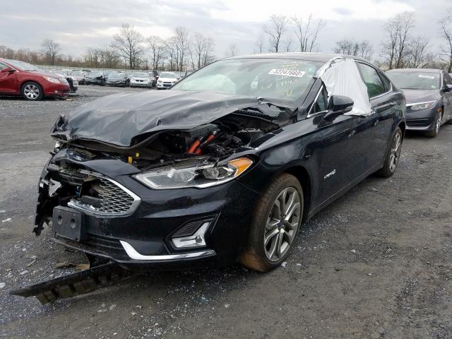 3FA6P0RU5KR192309 - 2019 FORD FUSION TITANIUM  photo 2