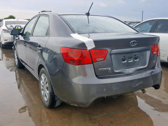 KNAFU4A24D5719425 - 2013 KIA FORTE EX GRAY photo 3