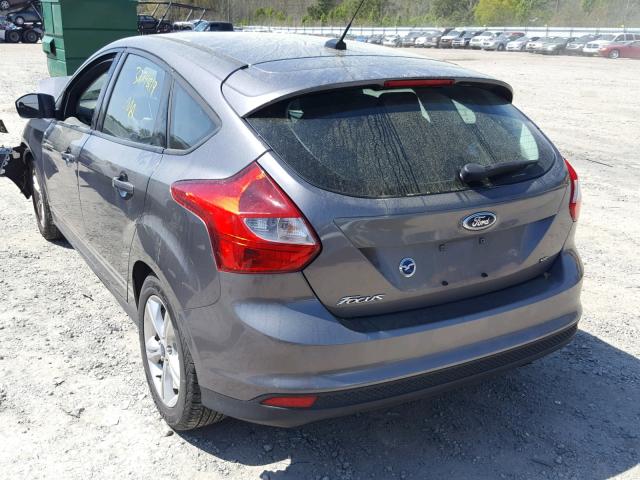 1FADP3K22EL301488 - 2014 FORD FOCUS SE GRAY photo 3